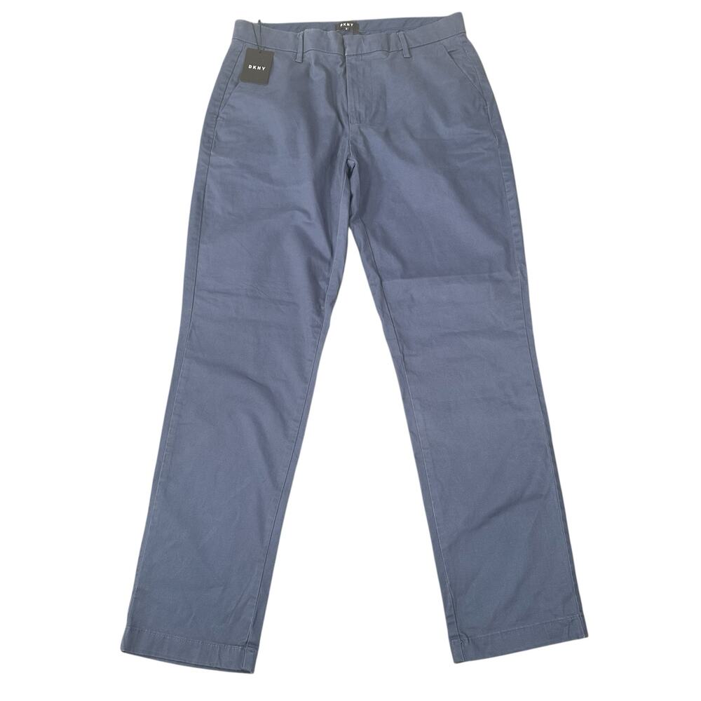 DKNY Men's Stretch Straight Blue Pants Size 34x32
